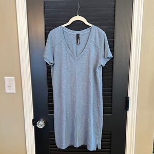 Light Blue V-Neck Dress